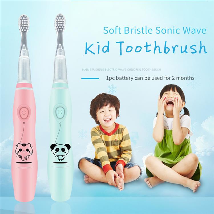 soft bristle kids pink toothbrush
