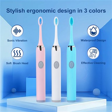 Adult Electric Toothbrush Battery Powered