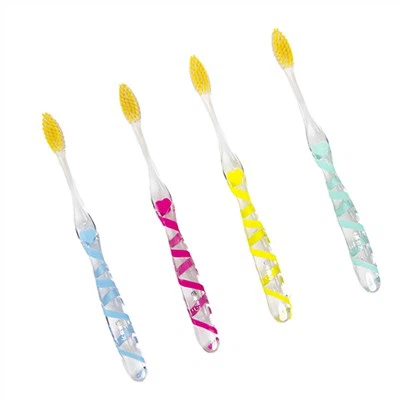 Gold Bristles Toothbrush With Crystal Handle